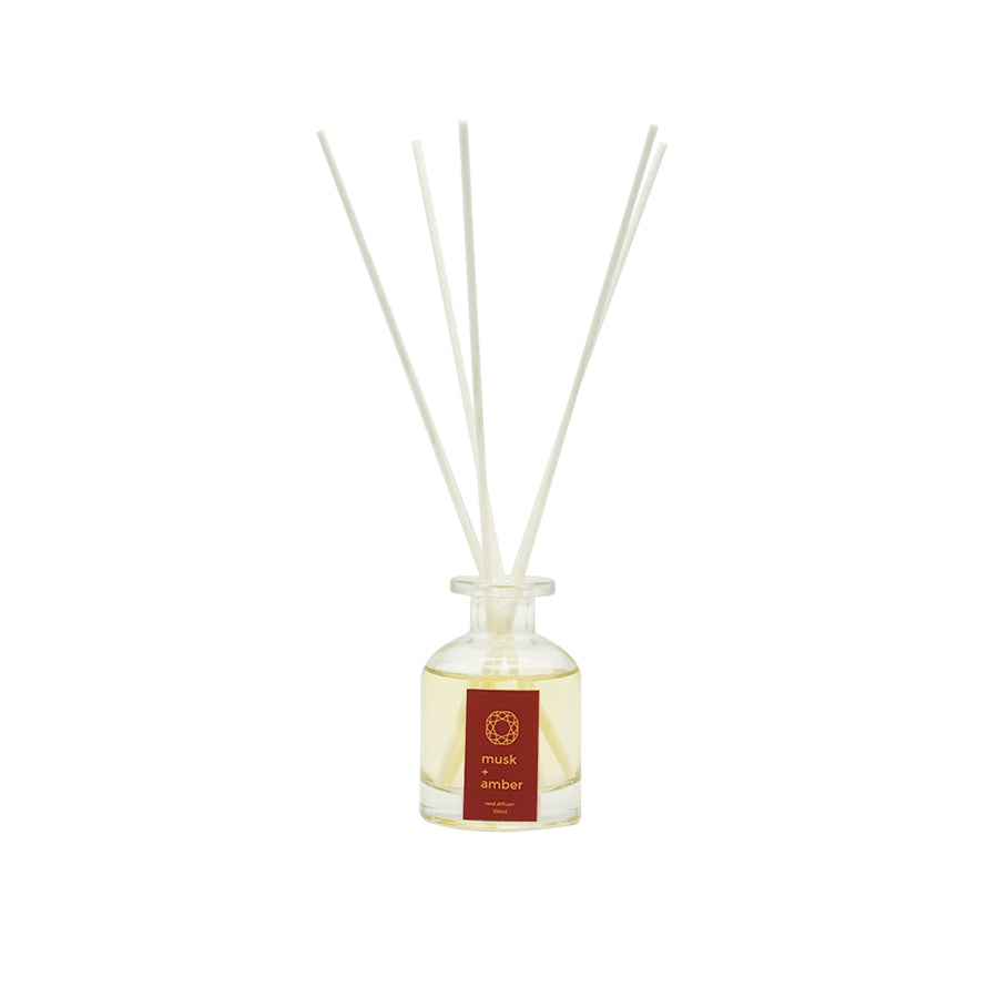 Reed Diffuser 100ml - Musk + Amber