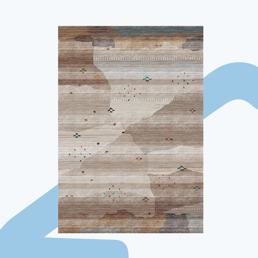 Akar Waterproof Rug with Fringes