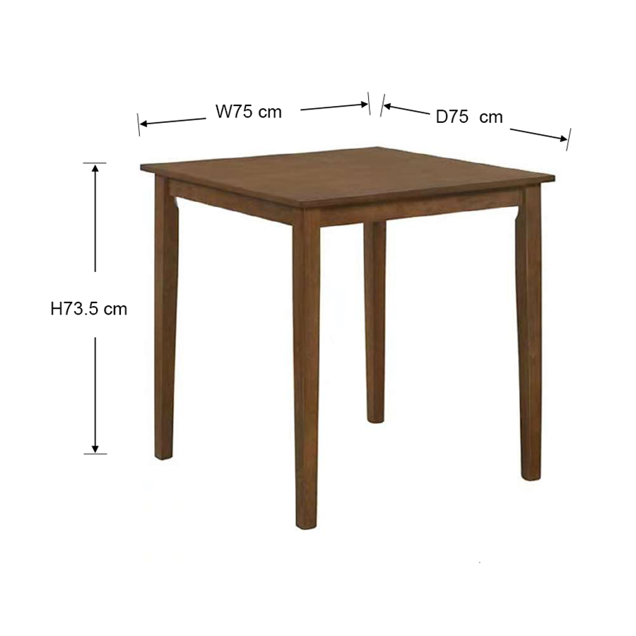 #size_75 cm 2 Seat Dining Table