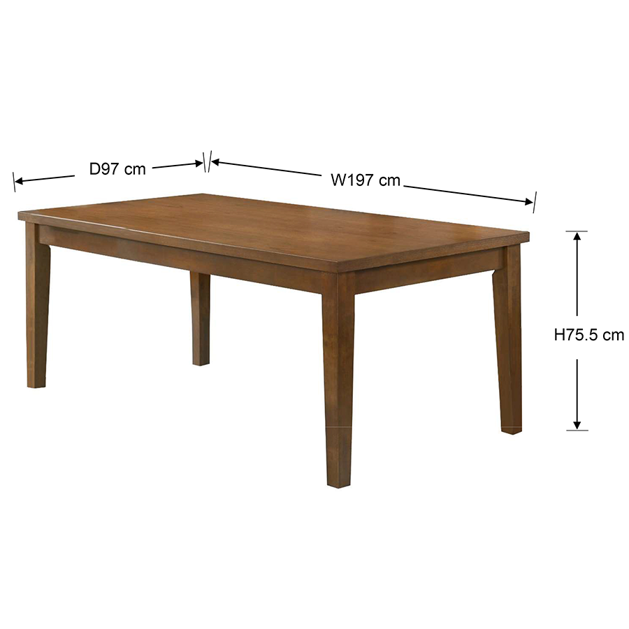 #size_197 cm 8 Seat Dining Table