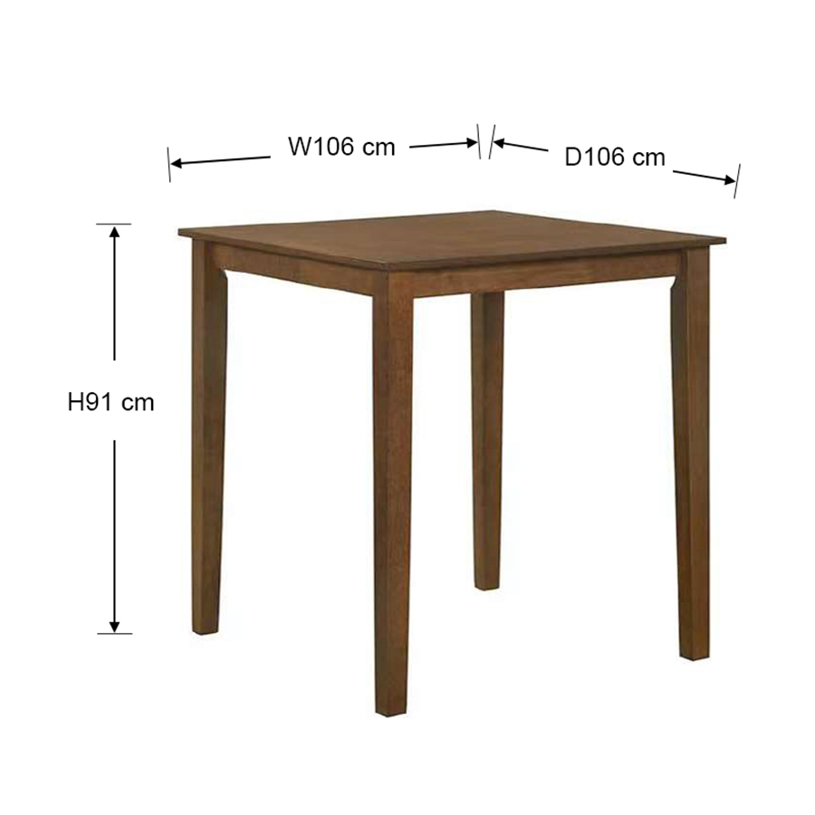 #size_106 cm 4 Seat Bar Table