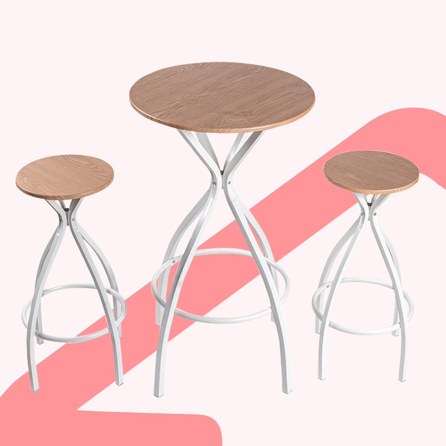 Arietta 2 Seater Pub Set - Oak