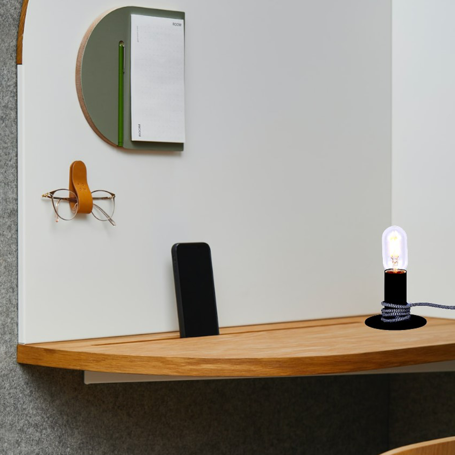Falk Black Mini Table Lamp
