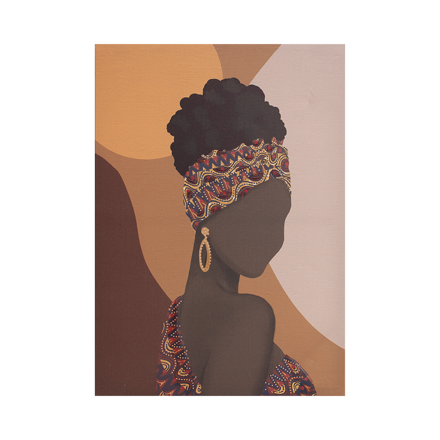 Wivi African Figure Canvas Wall Art