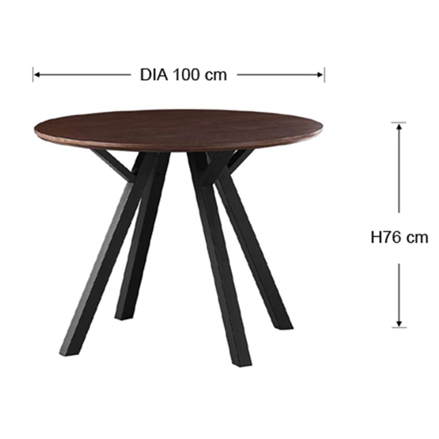 Cosima 4 Seater Round Dining Table