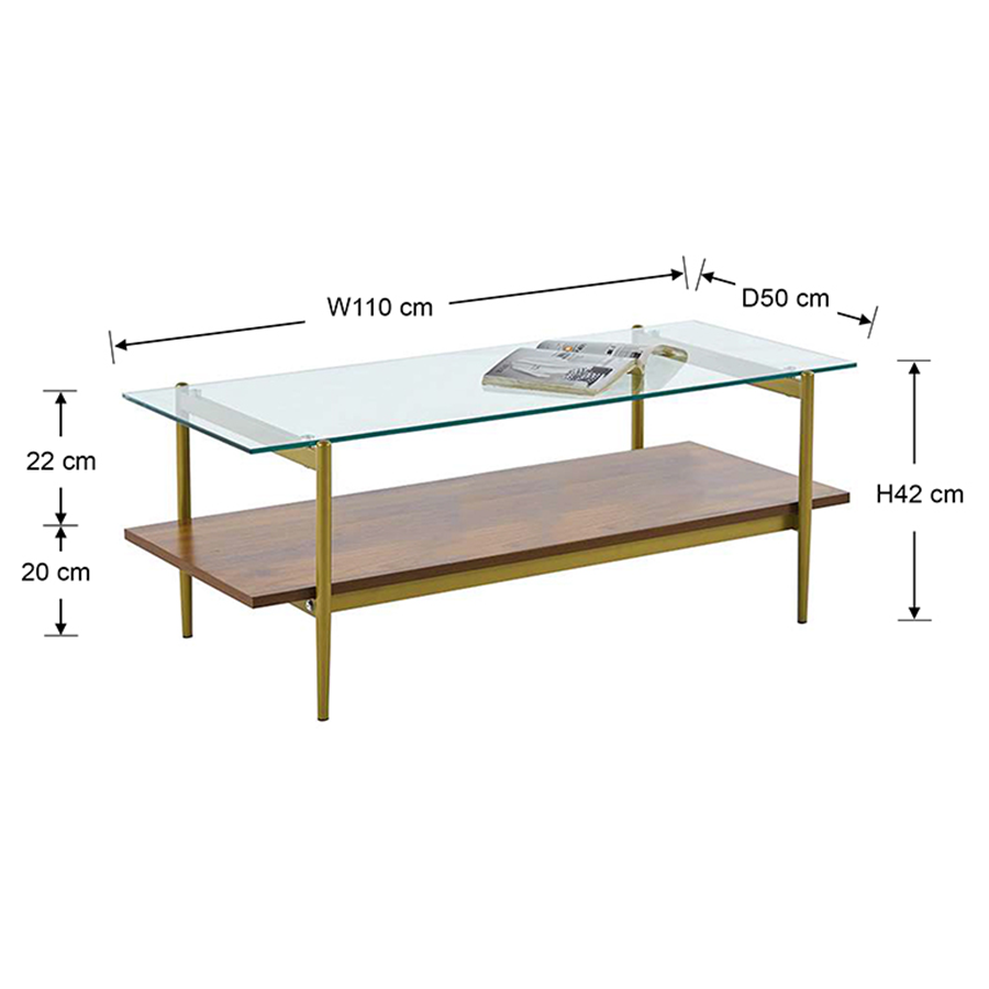 Bexley Glass Top Coffee Table