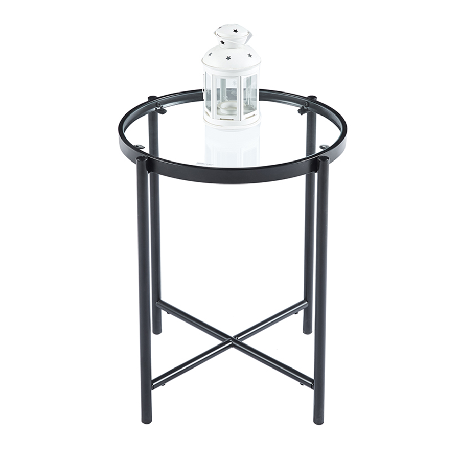 Livia Glass Side Table