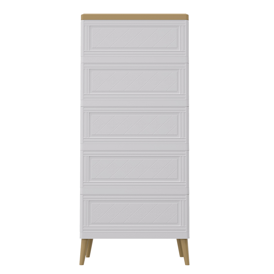 Cristy Plastic 5 Chest Drawer