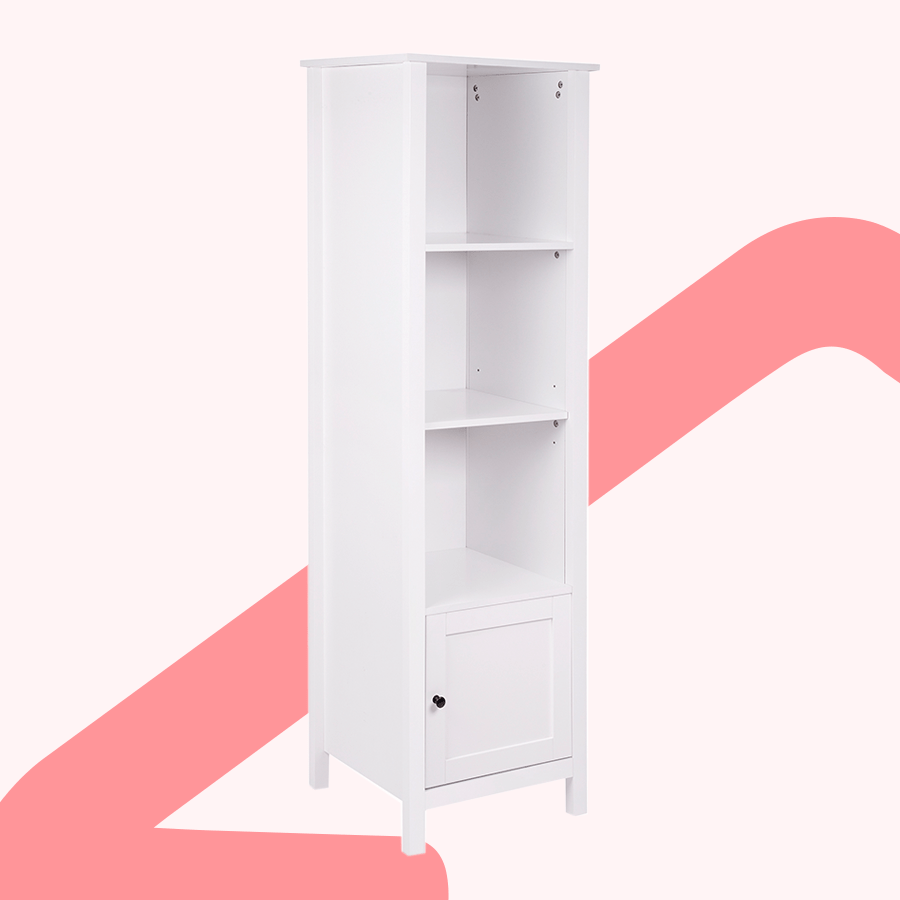 Amber Book Shelf with Door