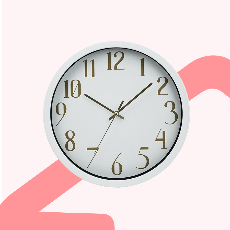 Eilin White Wall Clock