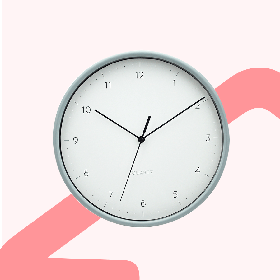Evin Grey Wall Clock