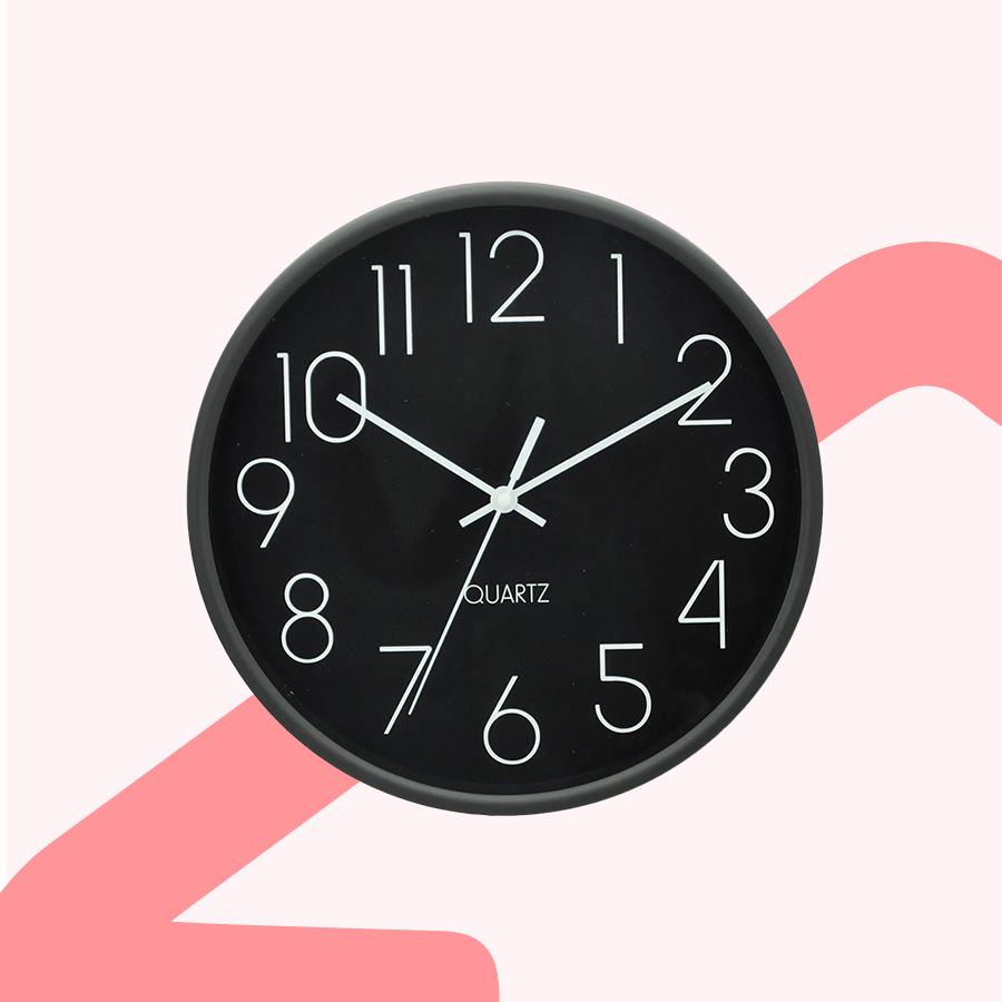 Egon Black Wall Clock