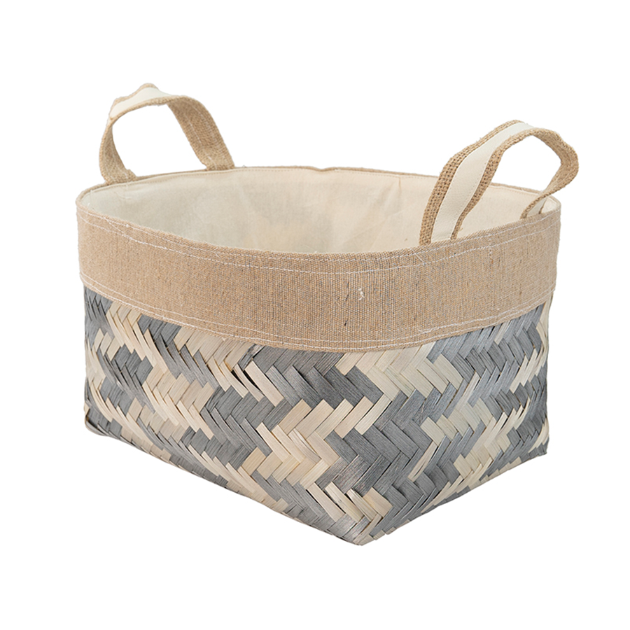 Drevo Bamboo Basket with Linen
