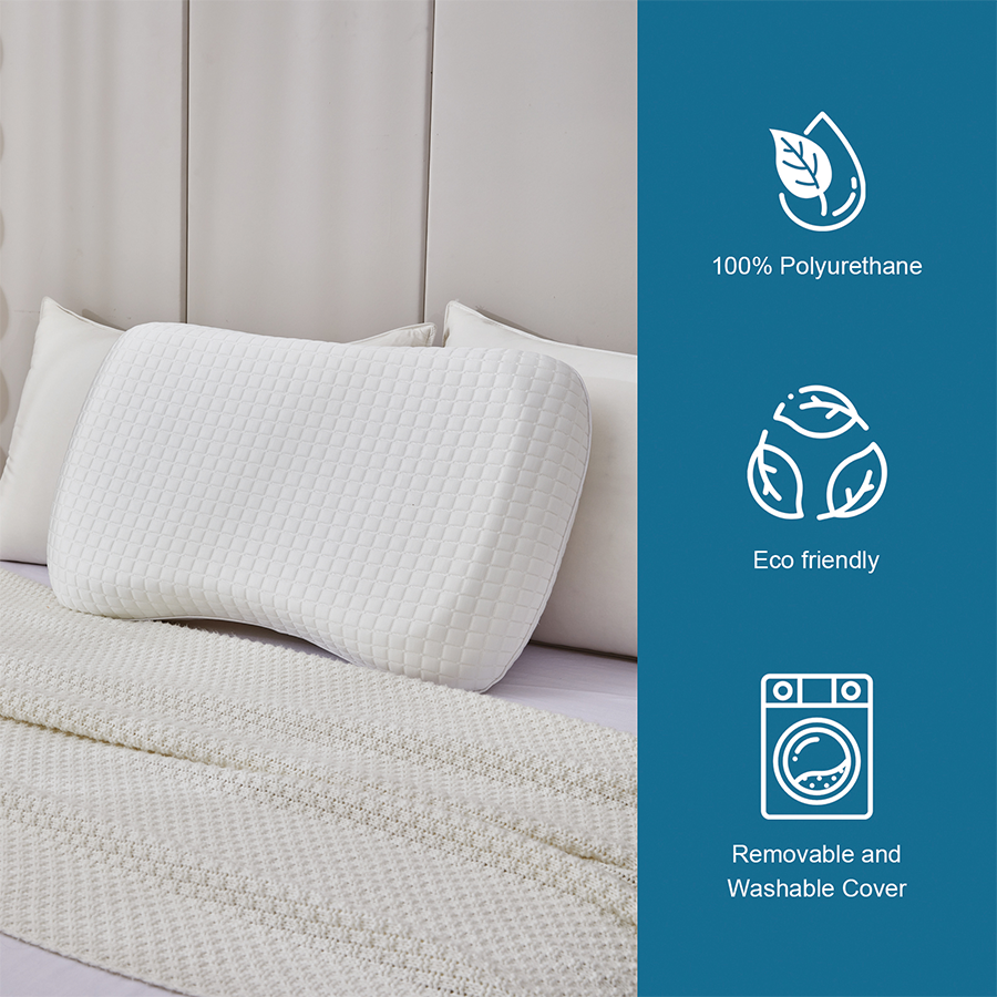 Cooling Ergonomic Memory Foam Pillow