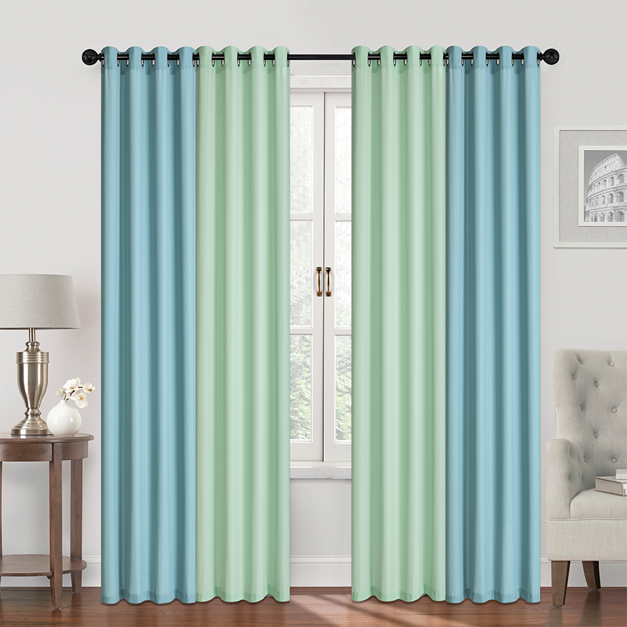 Birgit Plain Set of 4 Curtains