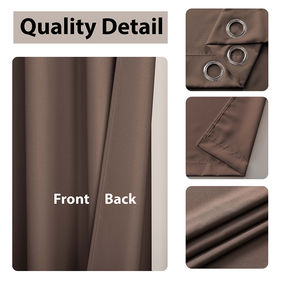 Bela Plain & Print Set of 4 Curtains