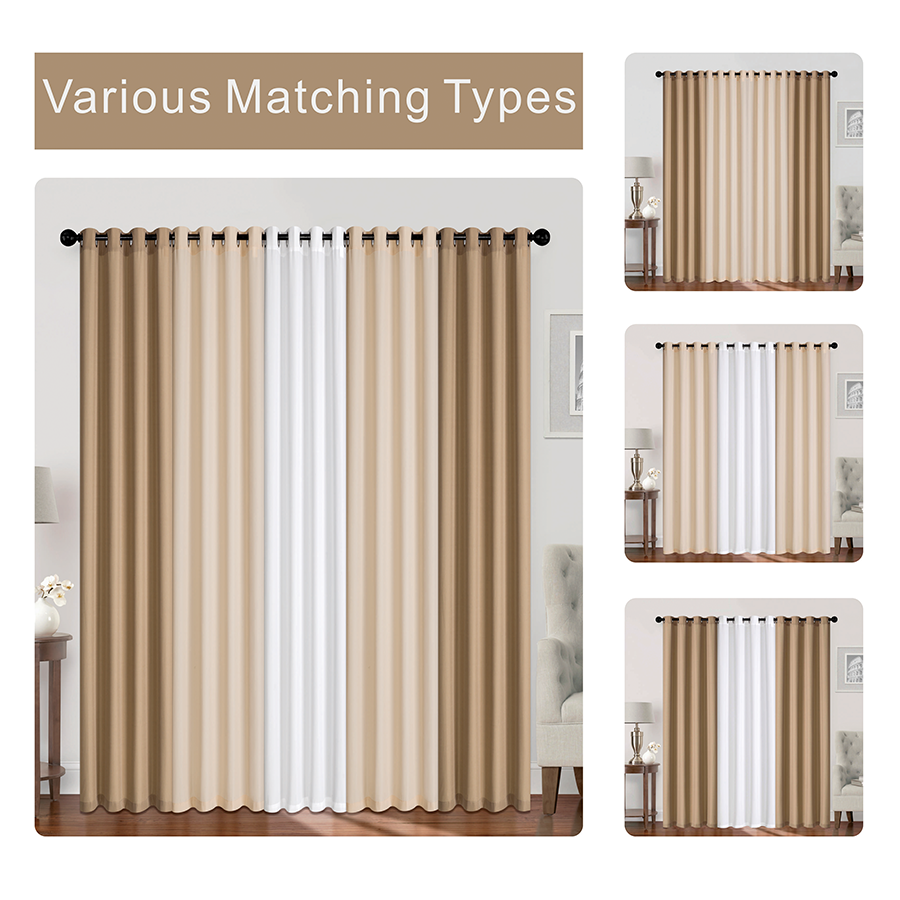 Bryndis Plain Set of 5 Curtains