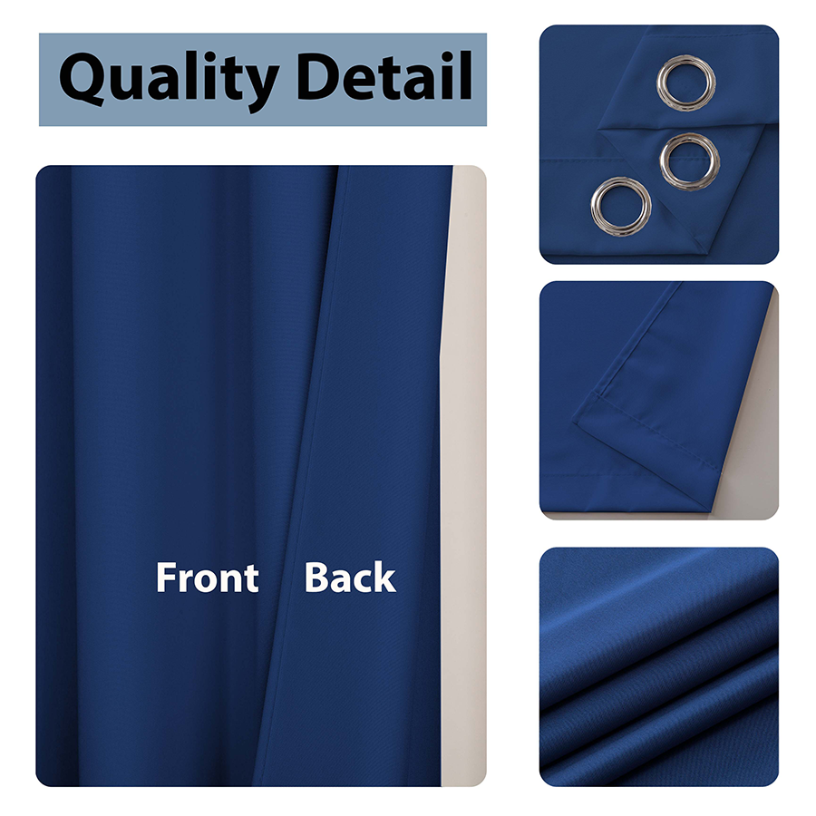 Bronya Plain Set of 5 Curtains