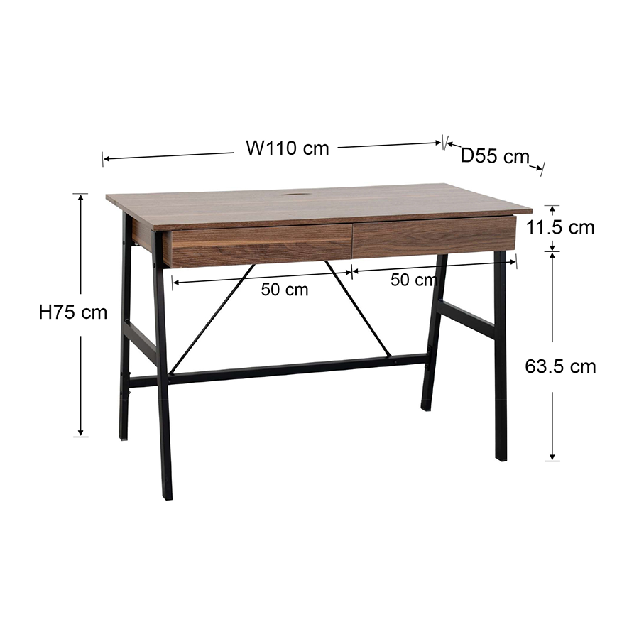 Archie 90 cm Writing Desk