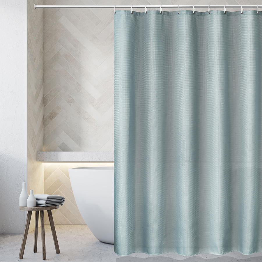 Marin Blue Shower Curtain Set