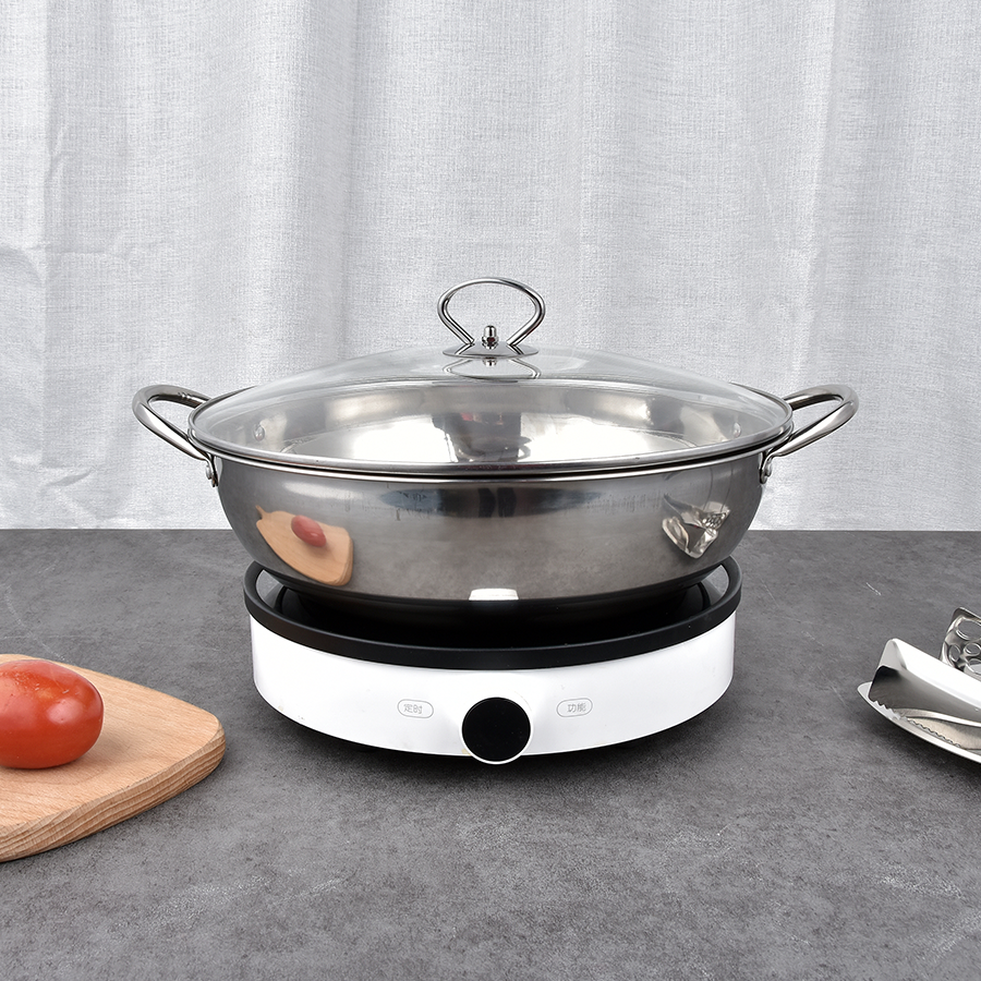 Stainless Steel Flat Bottom Wok