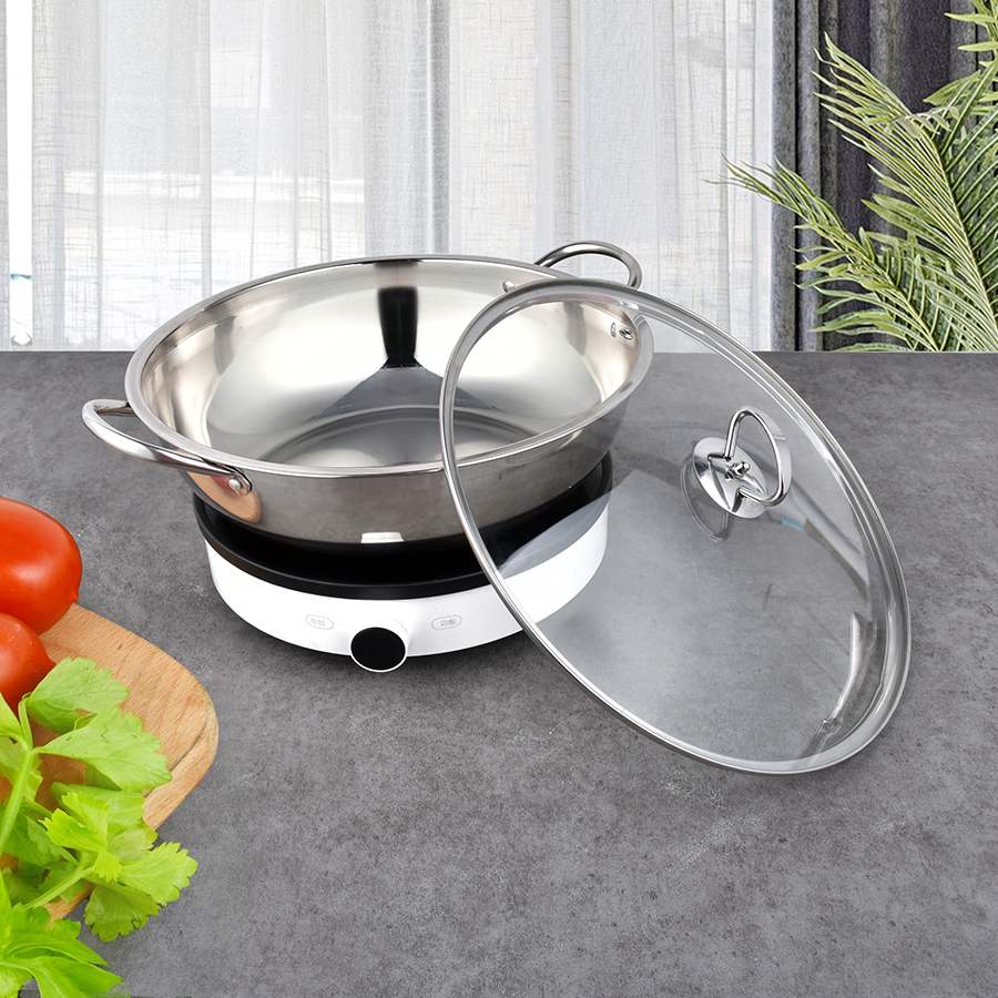 Stainless Steel Flat Bottom Wok