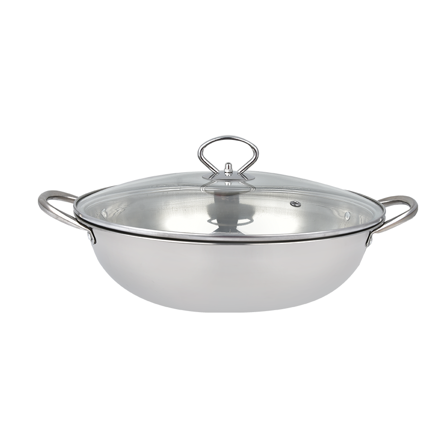 Stainless Steel Flat Bottom Wok