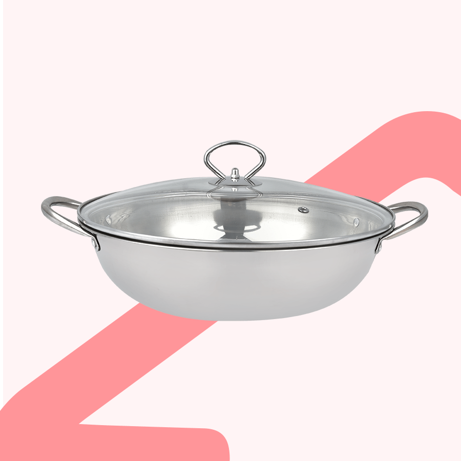 Stainless Steel Flat Bottom Wok