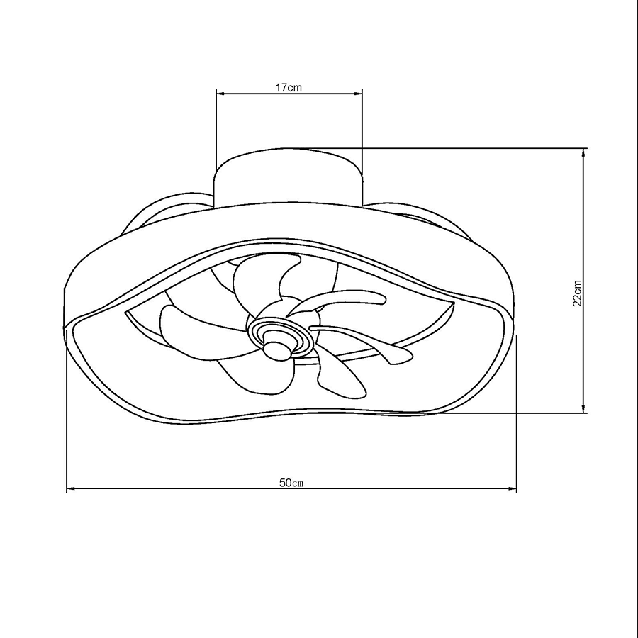 Enna Flush Mount Ceiling Fan