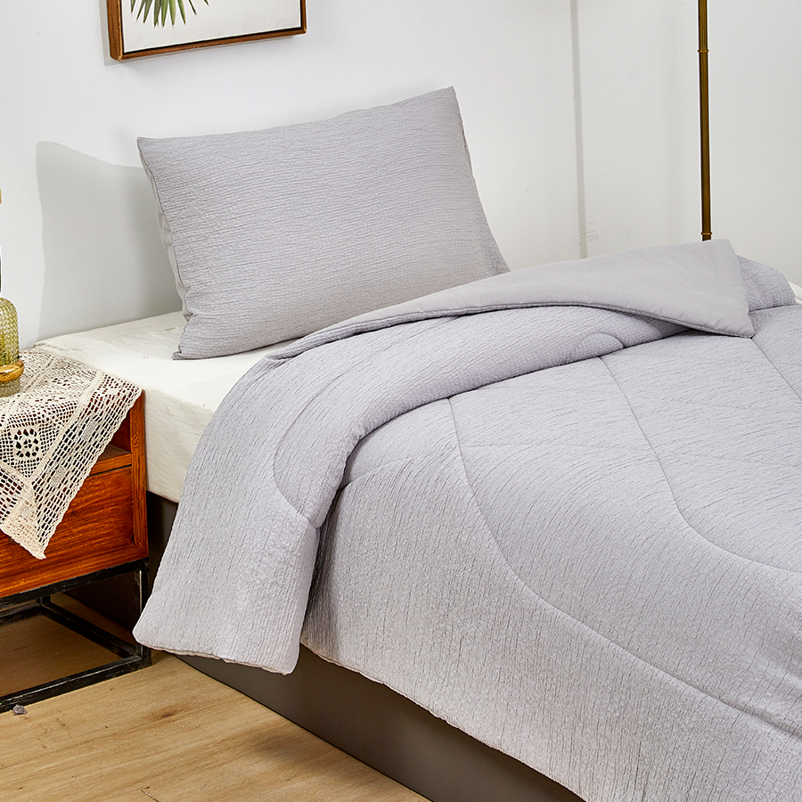 Soft Washed Textured Comforter Set