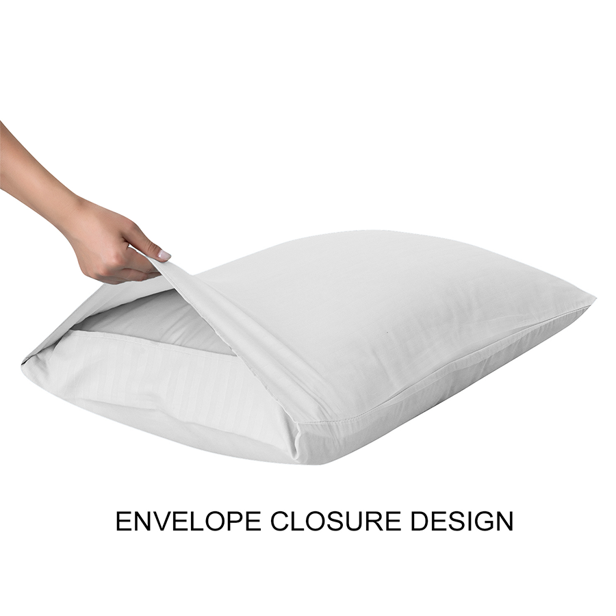 Deluxe White Plain Pillowcases