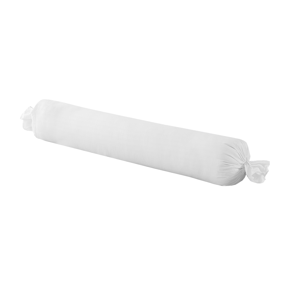 Deluxe White Plain Bolster Case