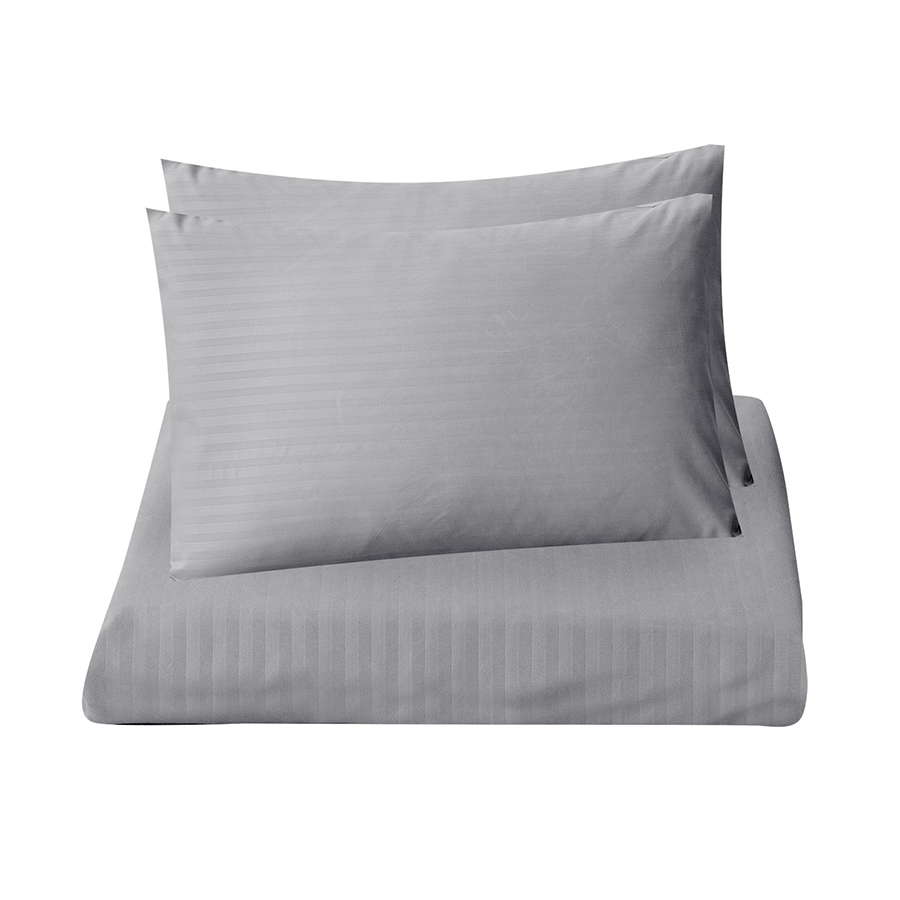 Deluxe Gray Plain 3pc Sheet Set