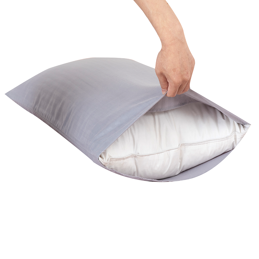 Deluxe Gray Plain Pillowcases