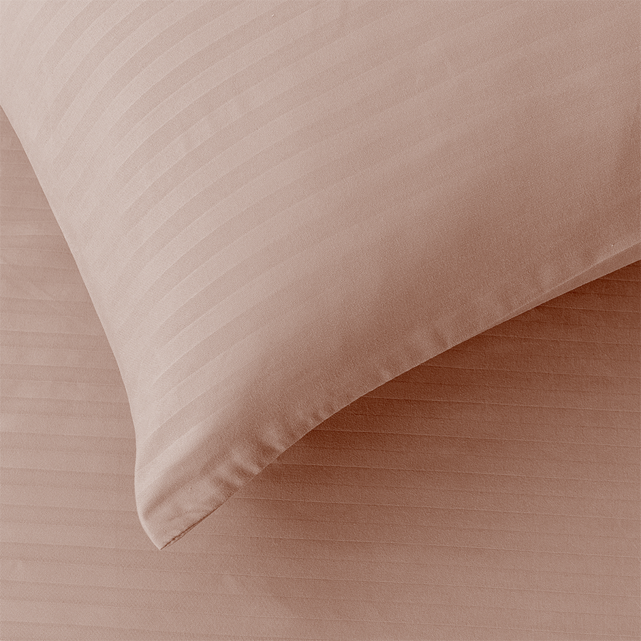 Deluxe Rose Dust Plain 3pc Sheet Set