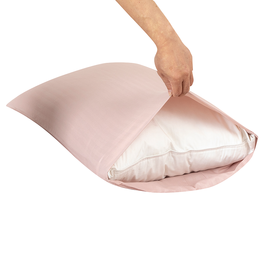 Deluxe Rose Dust Plain Pillowcases