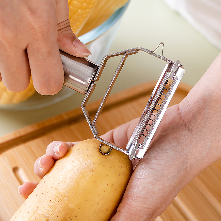 Ian Stainless Steel 2 in 1 Peeler