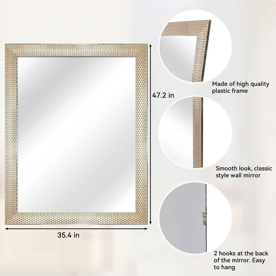 Janen Gold Wall Framed Mirror