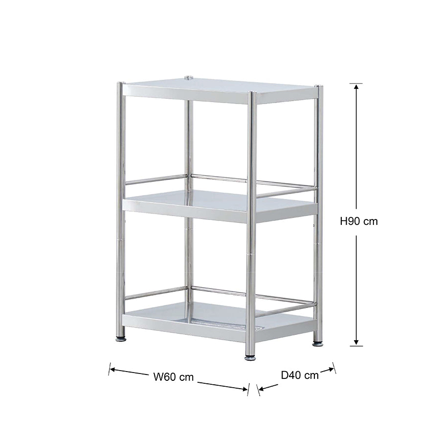 Weston 60 SS 3 Tier Metal Rack