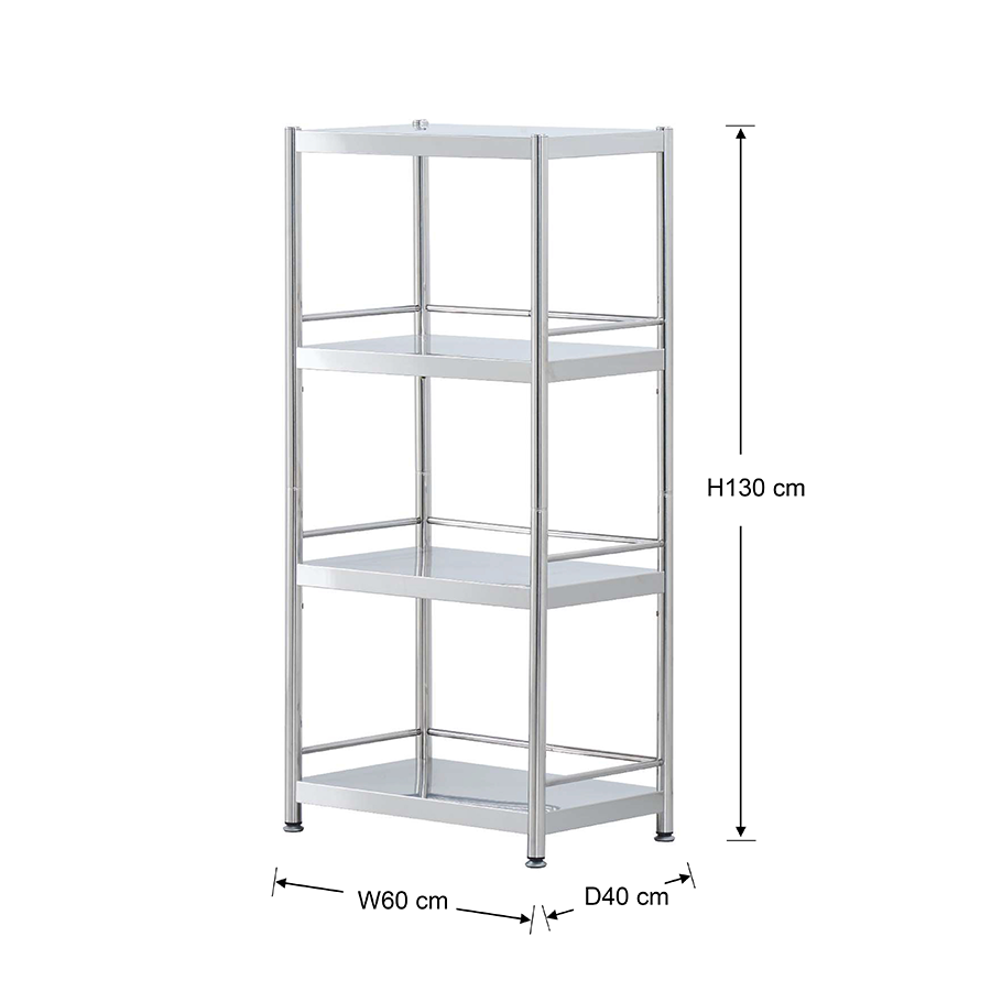 Weston 60 SS 4 Tier Metal Rack