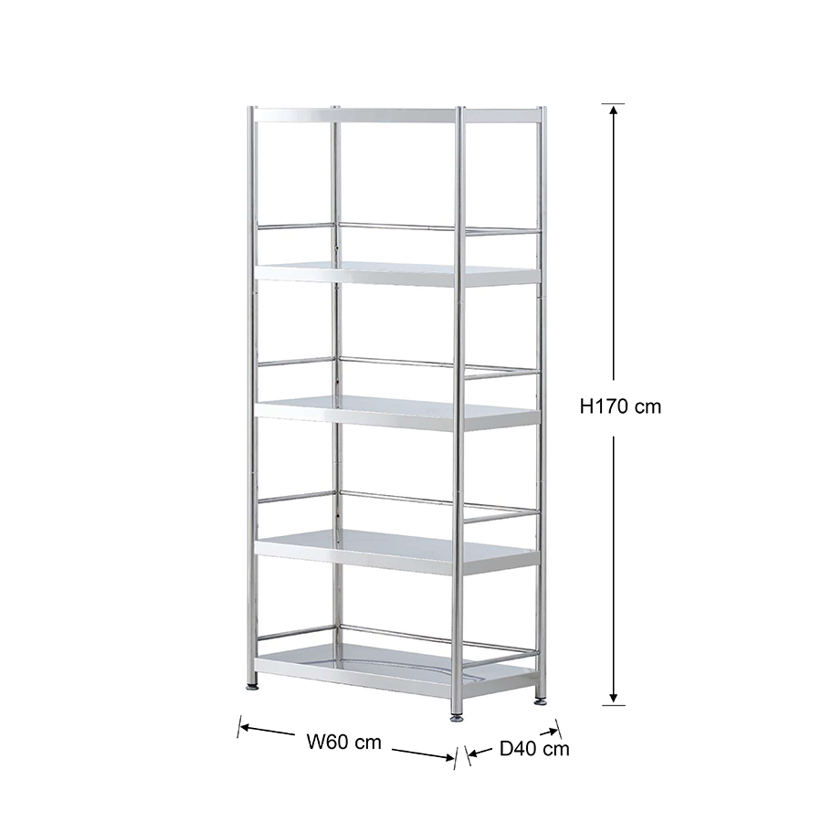 Weston 80 SS 5 Tier Metal Rack