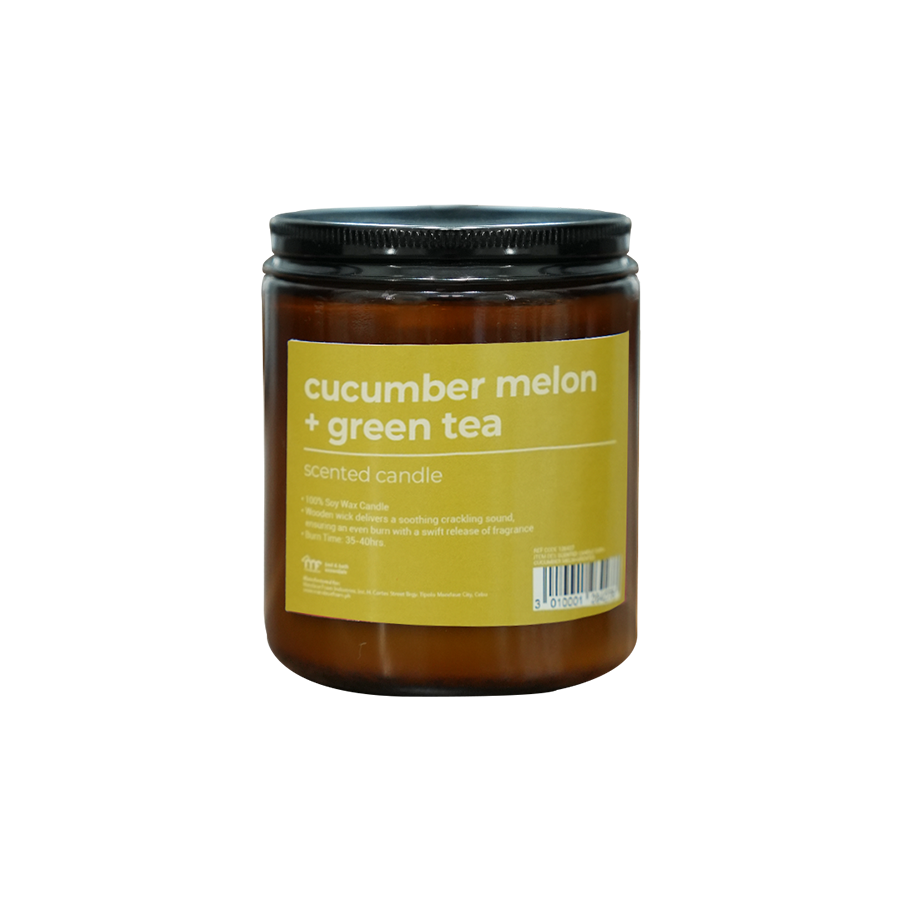 Scented Candle 220g - Cucumber Melon + Green tea