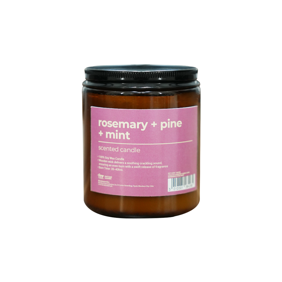 Scented Candle 220g - Rosemary + Pine + Mint