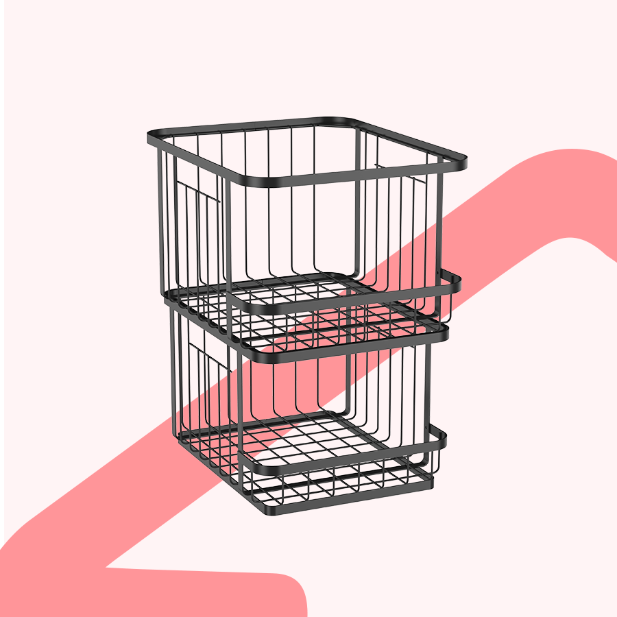 Miles Stackable Basket - 2 tier