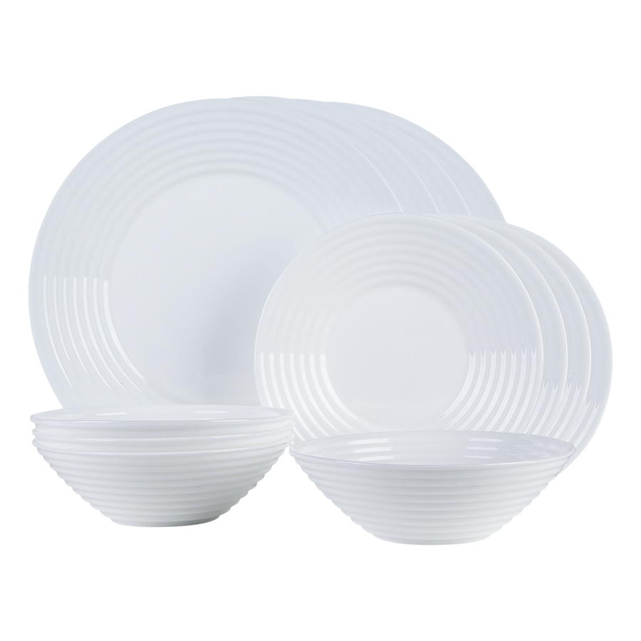 Sicily Opalware Dinnerware 12pc Set