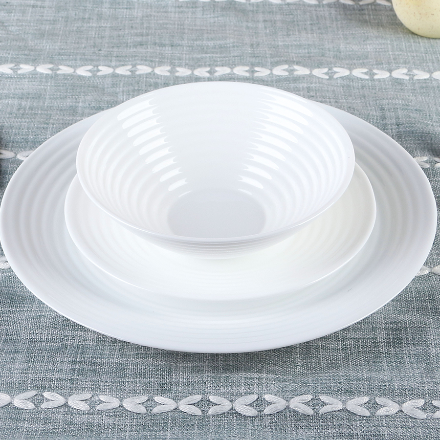 Sicily Opalware Dinnerware 12pc Set