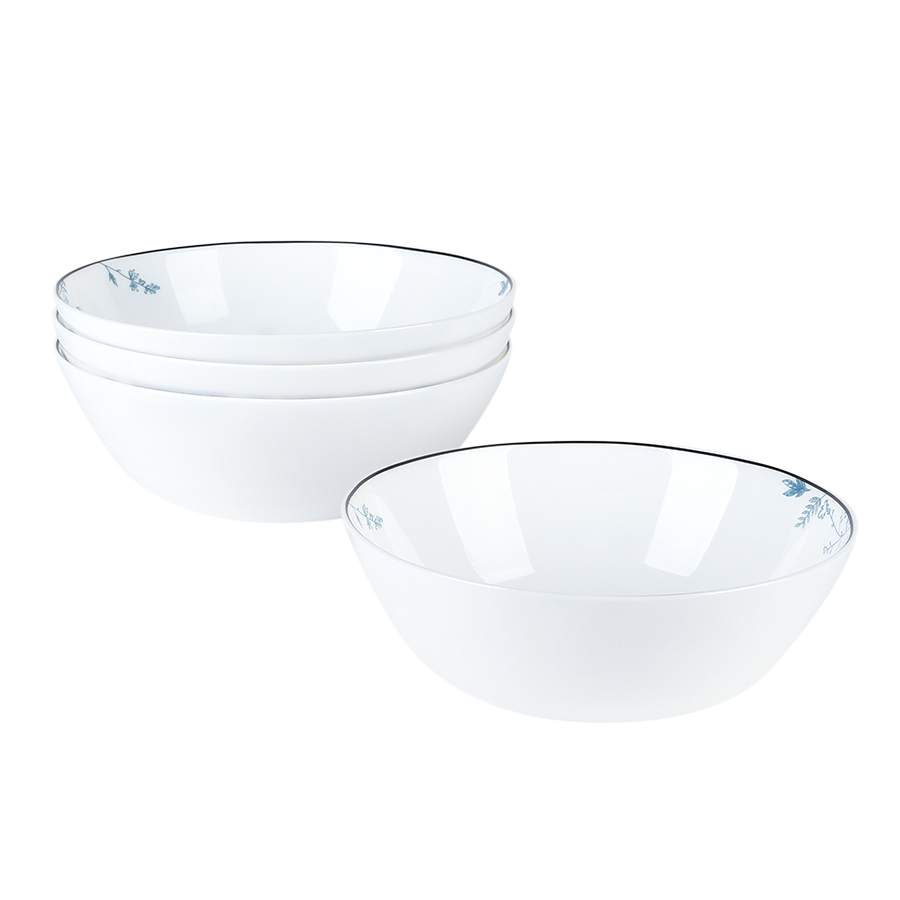 Nyra Opalware Bowl - 4pc Set