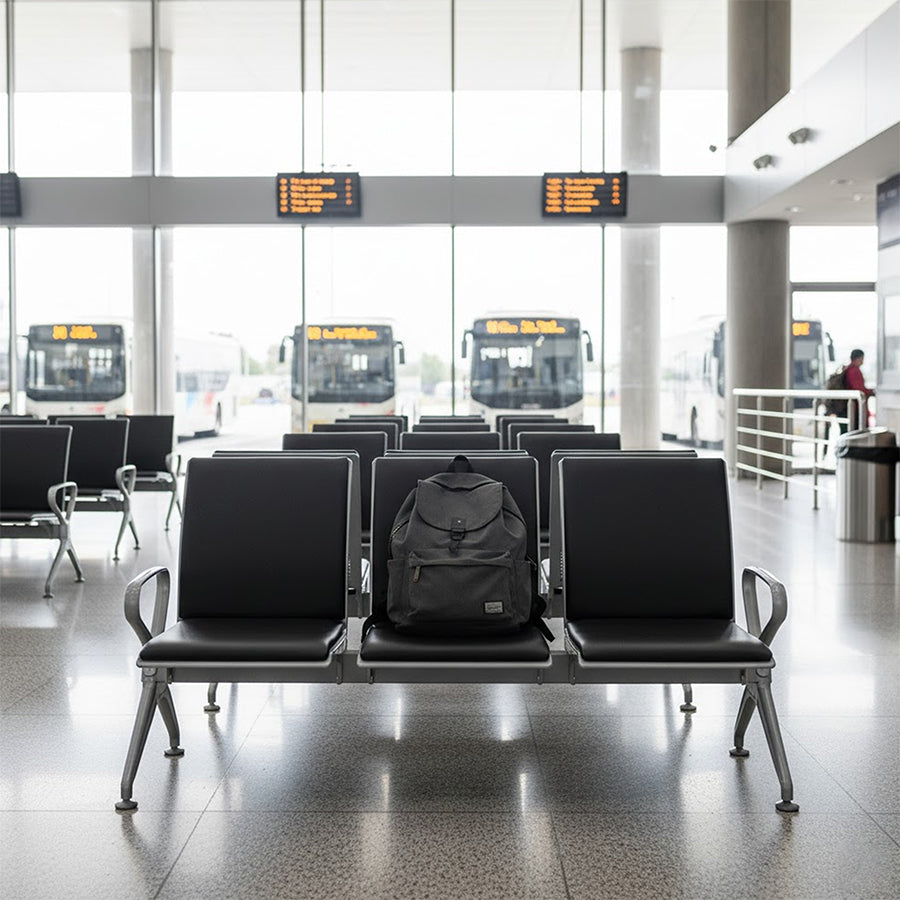 Calix 3 Seater Public Chair with Cushion