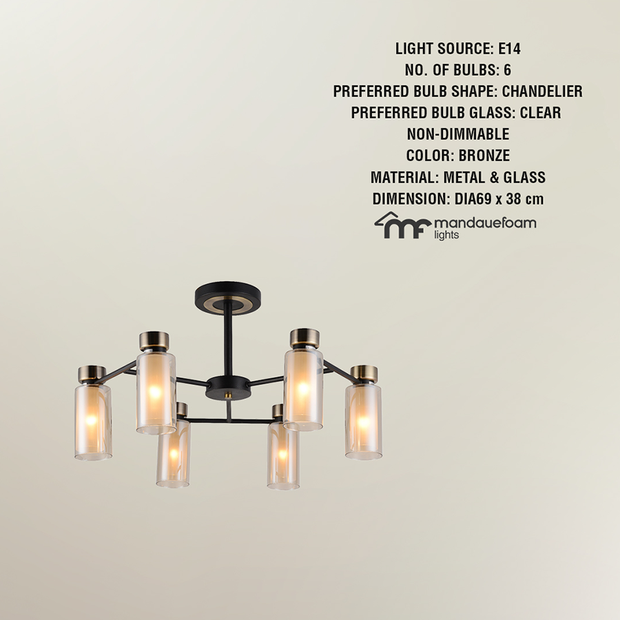 Flush Mount Light - 6 Shades