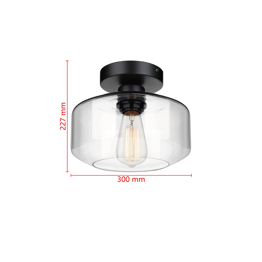 Manci Semi-flush Glass Mount Light